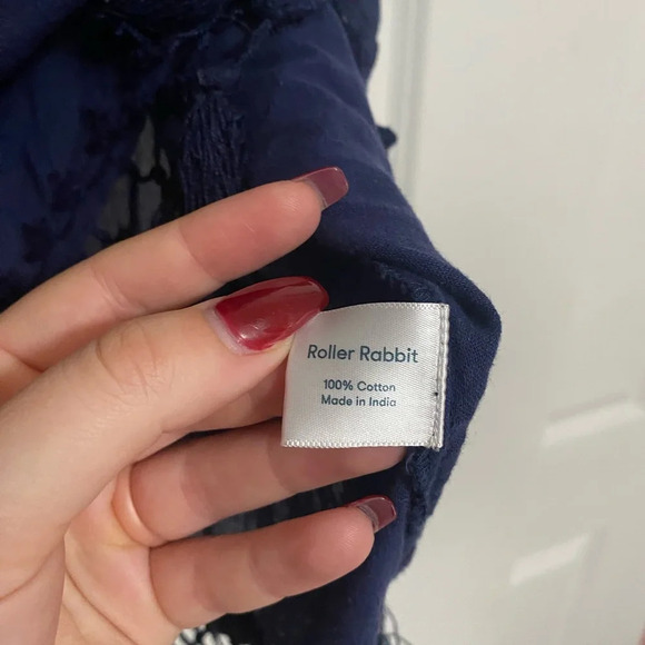 Roller Rabbit Navy Tassel Tunic - Picture 3 of 6